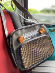 BO22 Borsa Radio Unisex in Ecopelle con Tracolla