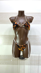 Bikini Aida Stampa Fiammeggiante Brasiliana
