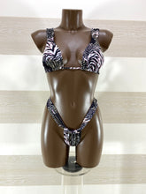 Bikini Iridea1 Animalier Nero Rosa Brasiliana Regolabile