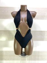 Costume Trikini Susanna Scollatura Regolabile con Anelli Oro