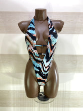 Costume Trikini Valeria Regolabile Zebrato Verde