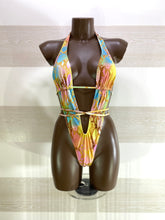 Costume Trikini Venere Pitonato Multicolor Regolabile