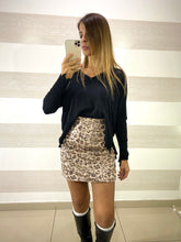 Gonna Alissa Svasata Maculata con Paillettes