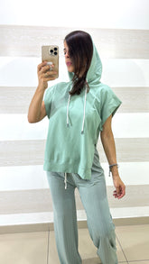 Maglia Caelie Taglio Kimono con Spacchi Laterali