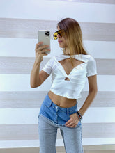 Maglia Futura in Lycra con Coppe e Doppio Incrocio