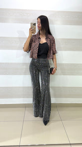 PantaPalazzo Biddy Full Strass