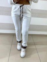 PantaTuta Alisha1 Bianco con Risvoltino Maculato