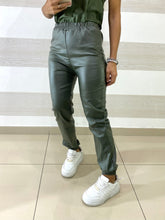 Pantaloni Amity Eco Pelle con Elastico alle Caviglie