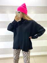 Pull Cassarah Sfrangiato Collo Alto Morbido