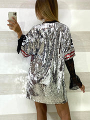 Abitino o Maxi Maglia Jamie Argento con Bocca