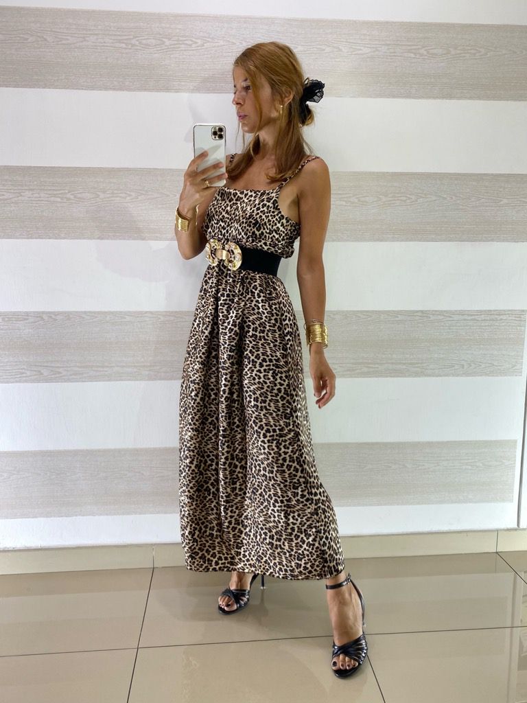 Abito Shana Animalier Leopardato