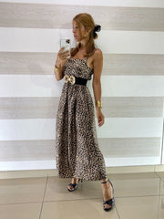Abito Shana Animalier Leopardato