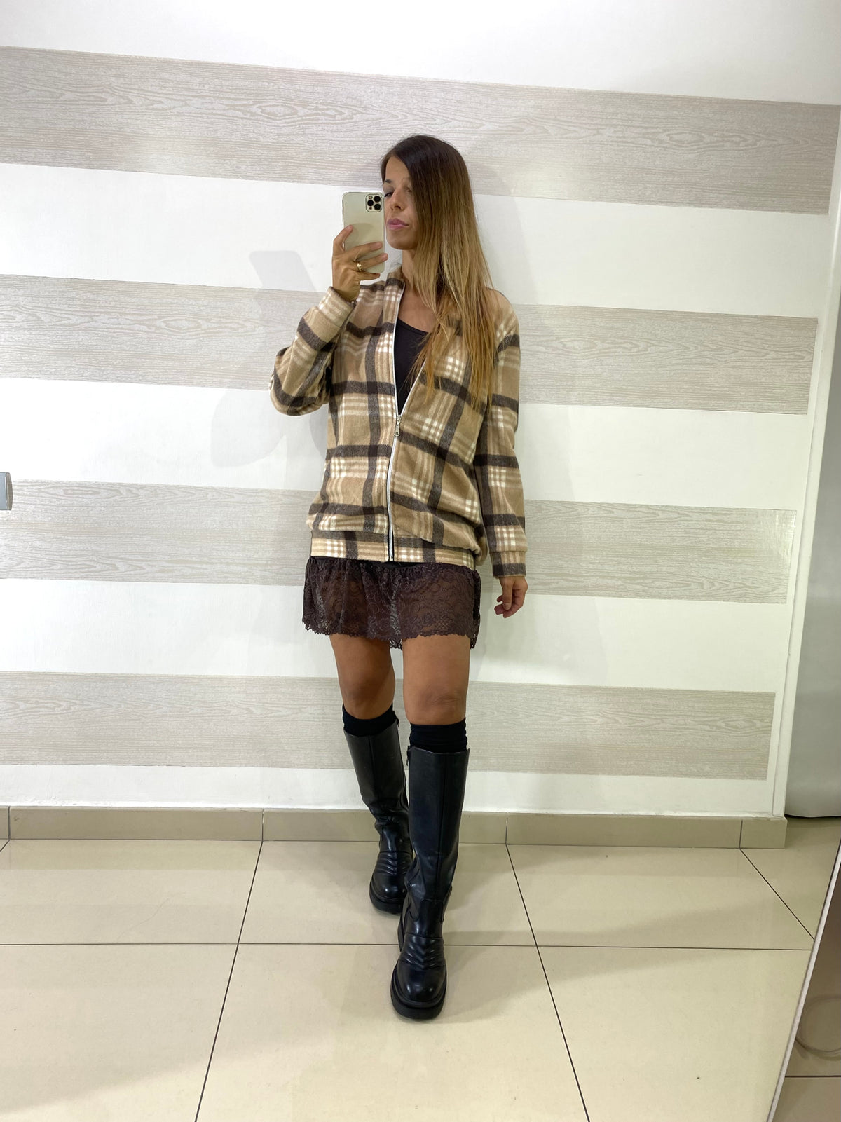 Abito Sheena in Panno a Quadroni con Abitino