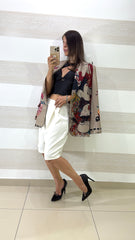 Maglia Coleen in Lycra con Coppe e Doppio Incrocio