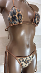 Bikini Camilla Triangolini e Brasiliana in Paillettes Maculato