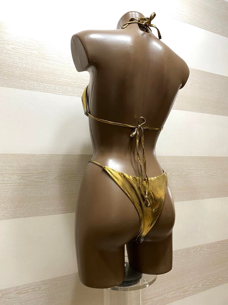 Bikini Virginia Metallic Oro Argento Brasiliana