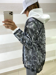 Blazer Alexus Macrame Metallic