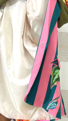 Blazer Freda Monopetto Stampa Leopardo Fucsia e Ottanio
