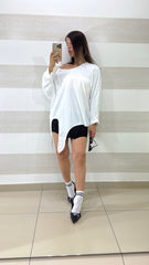 Blusa Christine Punti Luce e Nodo