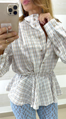 Blusa Lorie Modello a Camicia con Balza