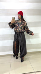 Bomber Joss Camouflage in Tessuto Tecnico Militare
