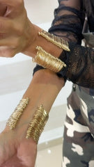 Bracciale Rigido Holly a Fascia Alta  Multi Filo ad Anelli