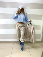 Camicia Bertina a Righe con Punti Luce