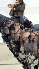Camicia Claribel Trasparente con Paillettes Luxury