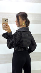 Camicia Crop Georgia con Balza
