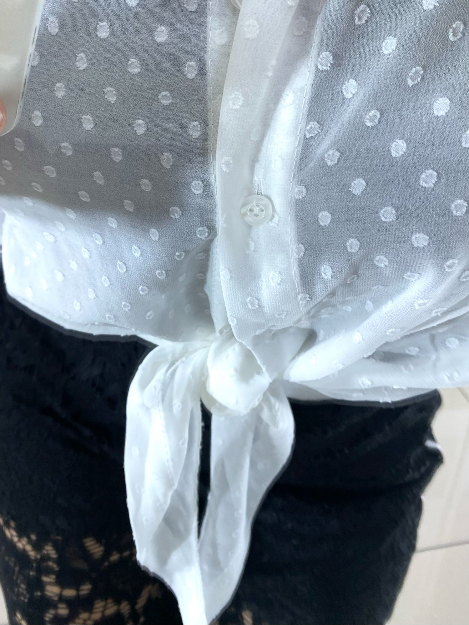 Camicia Dalila Semitrasparente Mezze Maniche