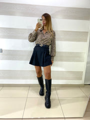 Camicia Faye Ghepardata con Punti Luce