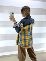 Camicia Justine a Quadroni con Jeans Nero e Borchie