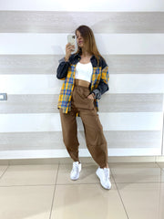 Camicia Justine a Quadroni con Jeans Nero e Borchie