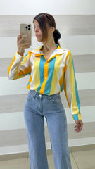 Camicia Robynne a Righe Verticali