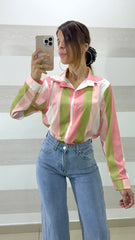 Camicia Robynne a Righe Verticali