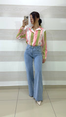 Camicia Robynne a Righe Verticali