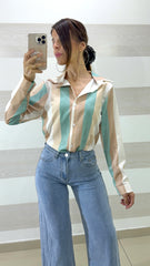 Camicia Robynne a Righe Verticali