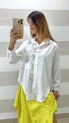 Camicia Shana Elasticizzata con Strass sul Colletto