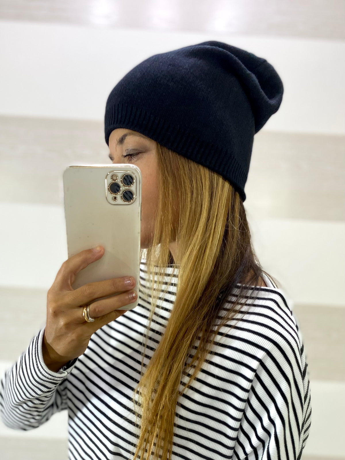 Cappellino Maggie Berretto Lungo Morbido e Caldo