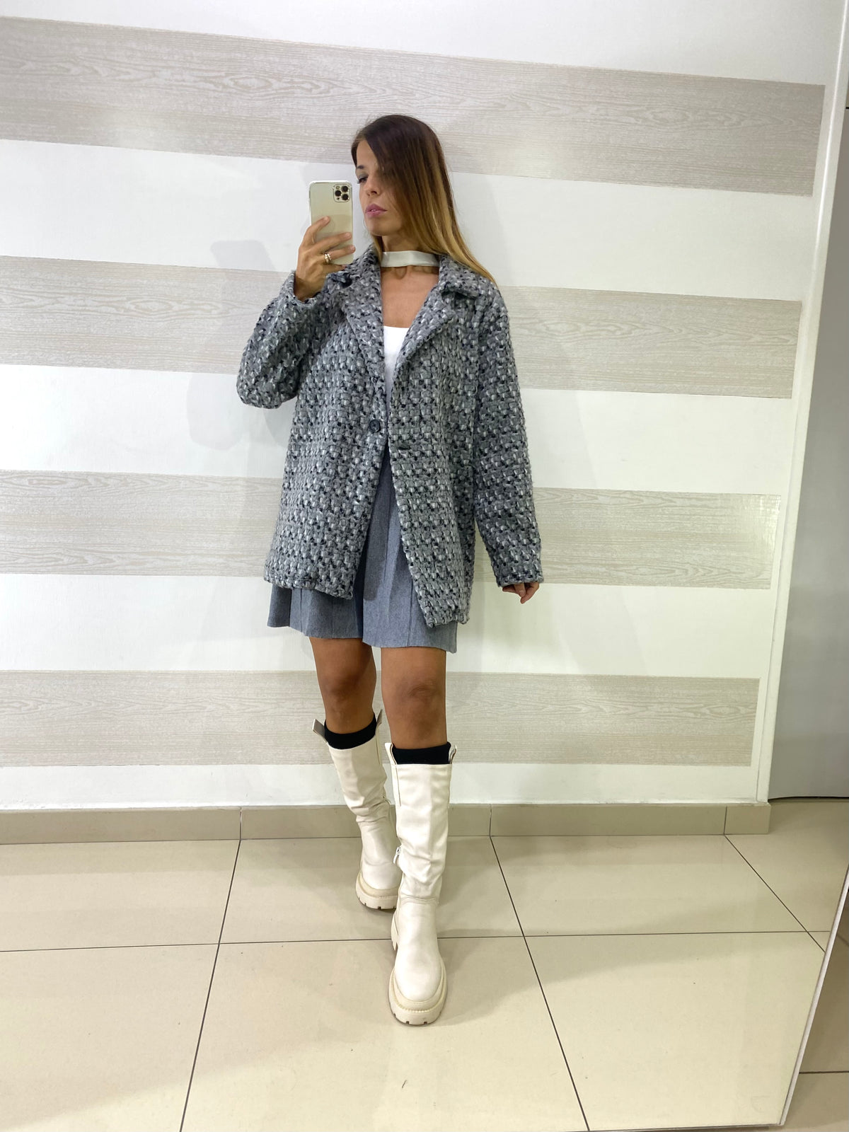 Cappottino Victoria Lana Cotta Boucle