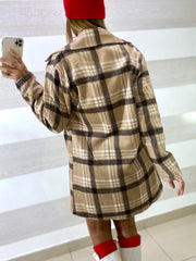 Cappotto Mae1 in Panno Tartan Scozzese