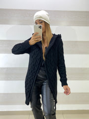 Cardigan Annise con Cappuccio