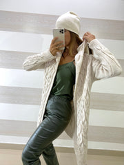 Cardigan Annise con Cappuccio