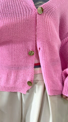 Cardigan Lorry in Filo Scollo a V