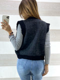 Cardigan Tetty1 Tipo Lana Ricamato e Paillettes