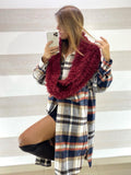 Cardigan Vestito Lois in Panno Tartan