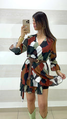 Cintura Amabel Intrecciata Elastica Marrone