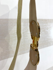 Cintura Naomi Elastica Lurex Oro Maxi Doppia Fibbia