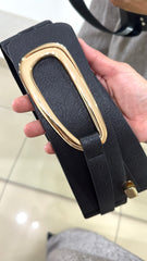 Cinturone Alyx Eco Pelle e Elastico con Fibbie Oro