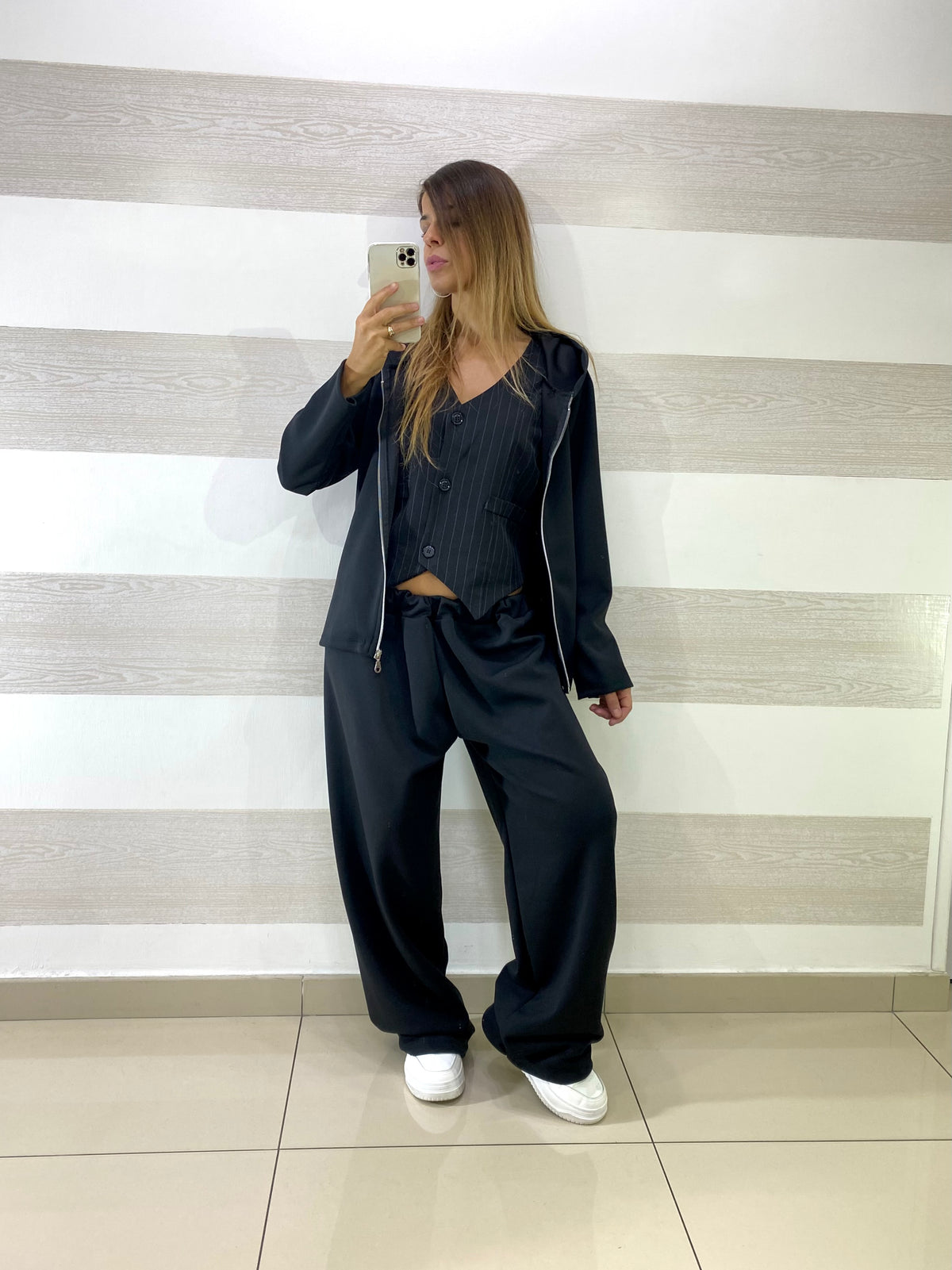 Coordinato Abbey PantaPalazzo e Giacchina con Cappuccio